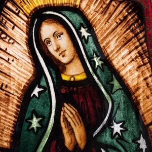 Northwest company blessed Virgin Mary fuzzy blanket Multicolor Tapestry throw